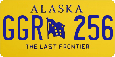 AK license plate GGR256
