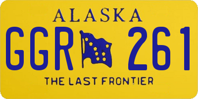 AK license plate GGR261