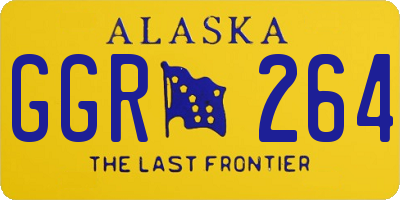 AK license plate GGR264