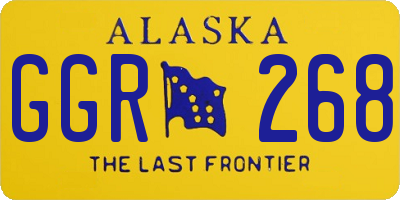 AK license plate GGR268