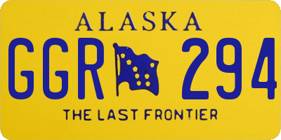 AK license plate GGR294
