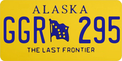 AK license plate GGR295