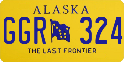 AK license plate GGR324