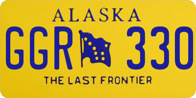 AK license plate GGR330