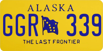 AK license plate GGR339