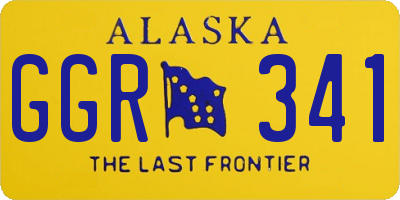 AK license plate GGR341