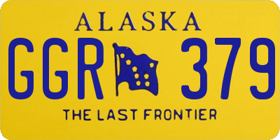AK license plate GGR379