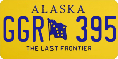 AK license plate GGR395