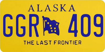 AK license plate GGR409