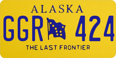 AK license plate GGR424
