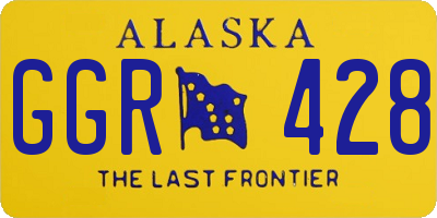 AK license plate GGR428