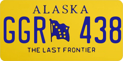 AK license plate GGR438