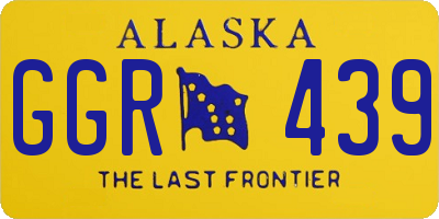 AK license plate GGR439