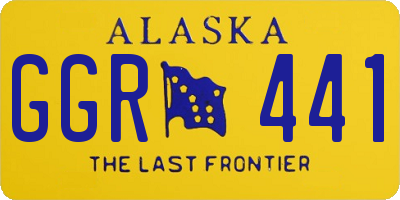 AK license plate GGR441