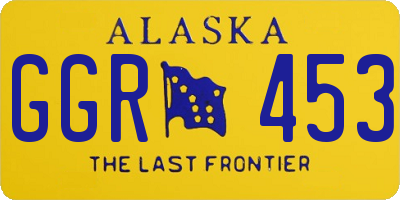 AK license plate GGR453
