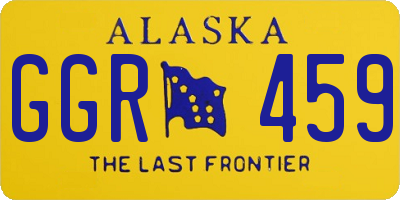 AK license plate GGR459