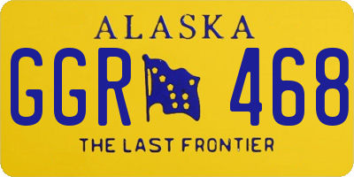 AK license plate GGR468