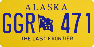 AK license plate GGR471