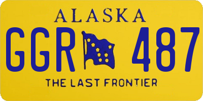 AK license plate GGR487