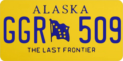 AK license plate GGR509