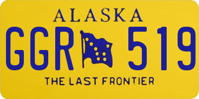 AK license plate GGR519