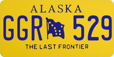 AK license plate GGR529