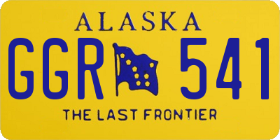 AK license plate GGR541