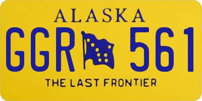 AK license plate GGR561