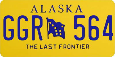 AK license plate GGR564