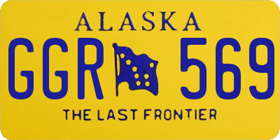 AK license plate GGR569
