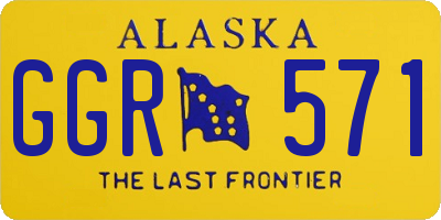 AK license plate GGR571