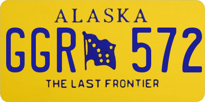 AK license plate GGR572
