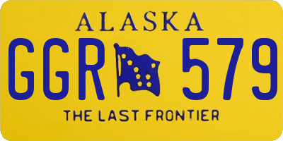 AK license plate GGR579