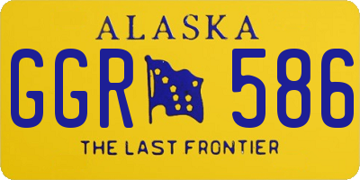 AK license plate GGR586