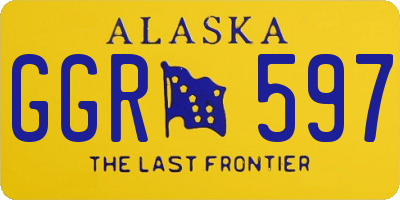 AK license plate GGR597