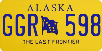 AK license plate GGR598