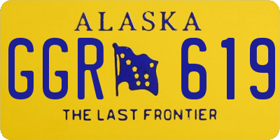 AK license plate GGR619
