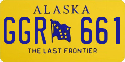AK license plate GGR661