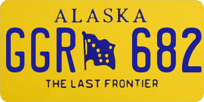 AK license plate GGR682