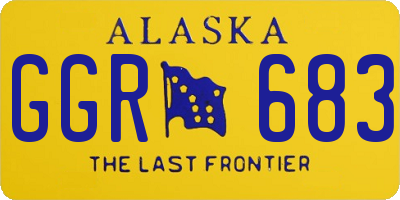 AK license plate GGR683