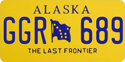 AK license plate GGR689