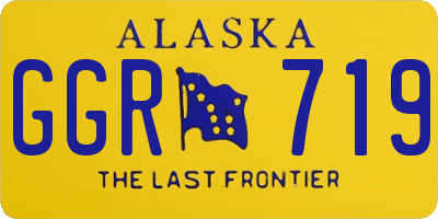 AK license plate GGR719