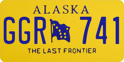 AK license plate GGR741