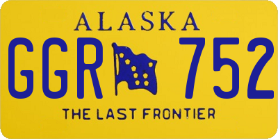 AK license plate GGR752