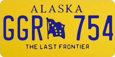 AK license plate GGR754