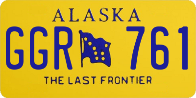 AK license plate GGR761