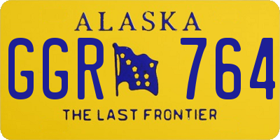 AK license plate GGR764