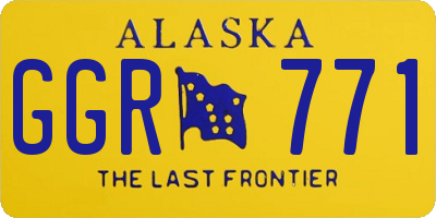 AK license plate GGR771