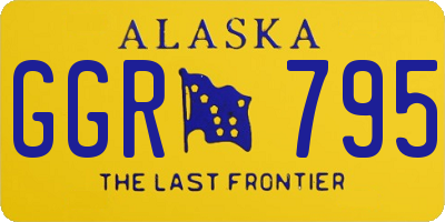 AK license plate GGR795