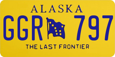 AK license plate GGR797